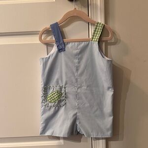 The Beaufort Bonnet Company Blue and Green Kids One Piece